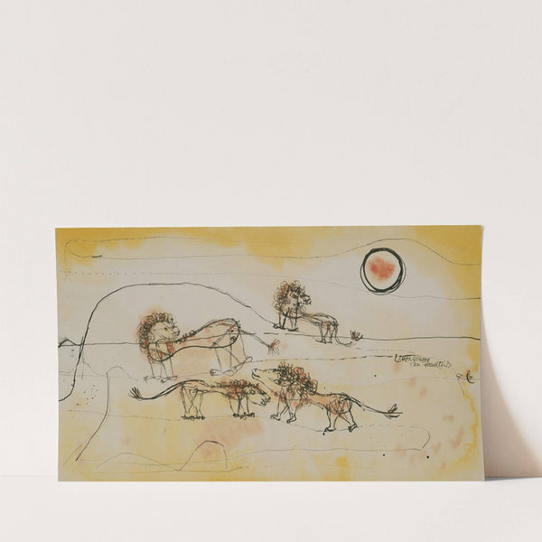 A Pride of Lions (Take Note!) (1924) by Paul Klee
