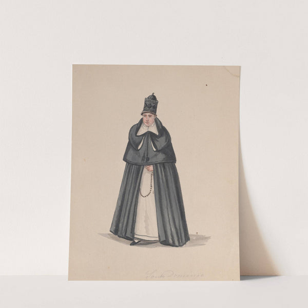 A priest from the order of Santo Domingo (Saint Dominic) by Francisco Fierro