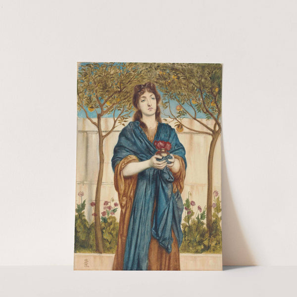 A priestess of Diana offering Poppies by Simeon Solomon