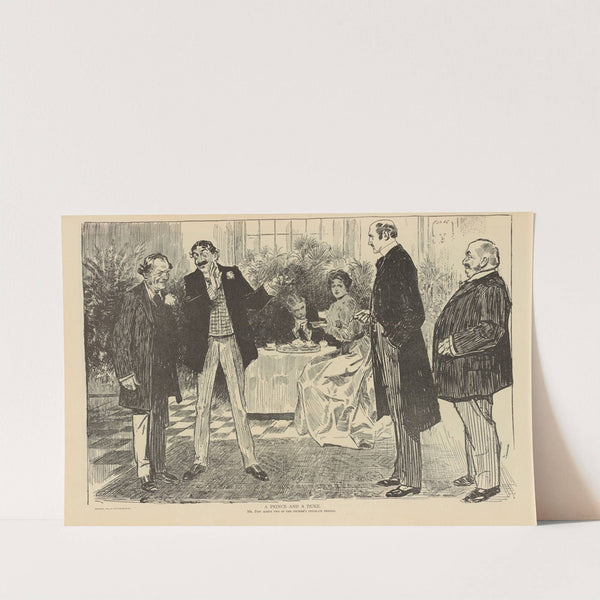 A prince and a duke (1893-1900) by Charles Dana Gibson