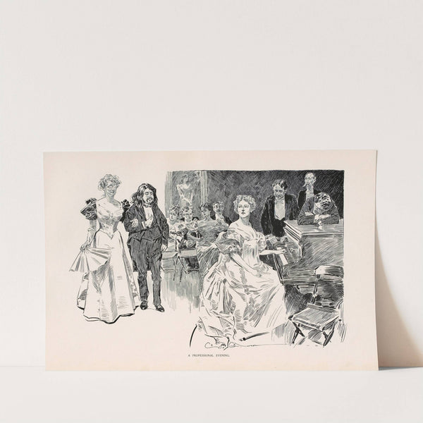 A professional evening (1896) by Charles Dana Gibson