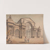 A Project for a Triumphal Archway with Classical Figures in Foreground by James Gray Mayhew