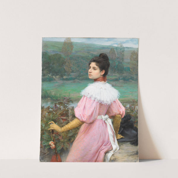 A promenade by the river by Pierre Outin