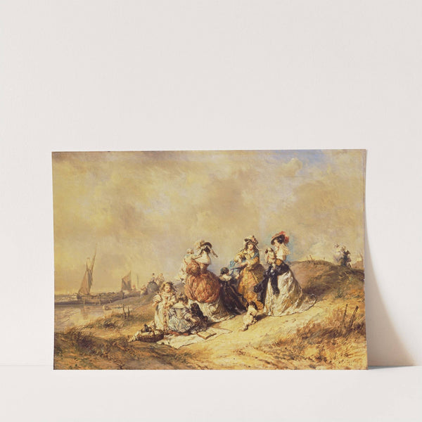 A Promenade by the Sea (1846) by Eugène Isabey