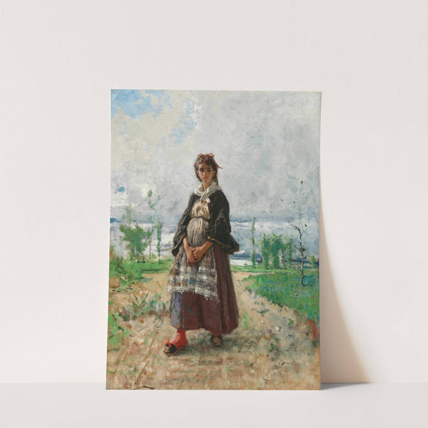 A Promenade on the Lakeside by Mosè Bianchi