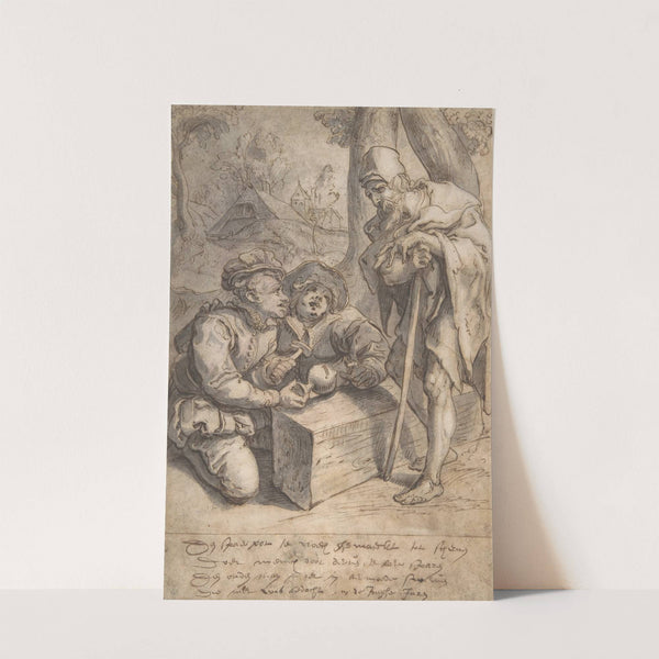 A Proverb; Wealth and Poverty (mid-16th–early 17th century) by Karel Van Mander