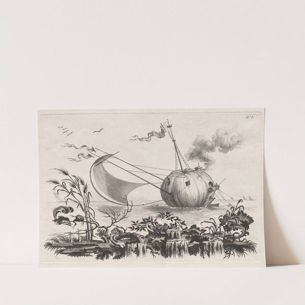 A Pumpkin Used as a Fishing Boat (1769) by Filippo Morghen