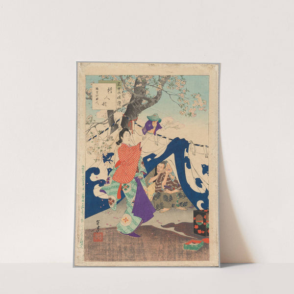 A Puppet Made from a Bucket, A Lady of the Enpō Era (1673–1681), from the series Thirty-six Elegant Selections (1894) by Toshikata Mizuno