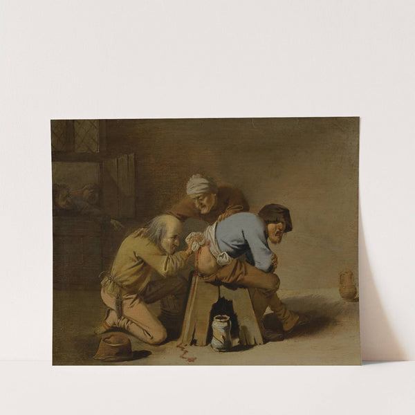 A Quack at Work in a Barn by Pieter Jansz. Quast