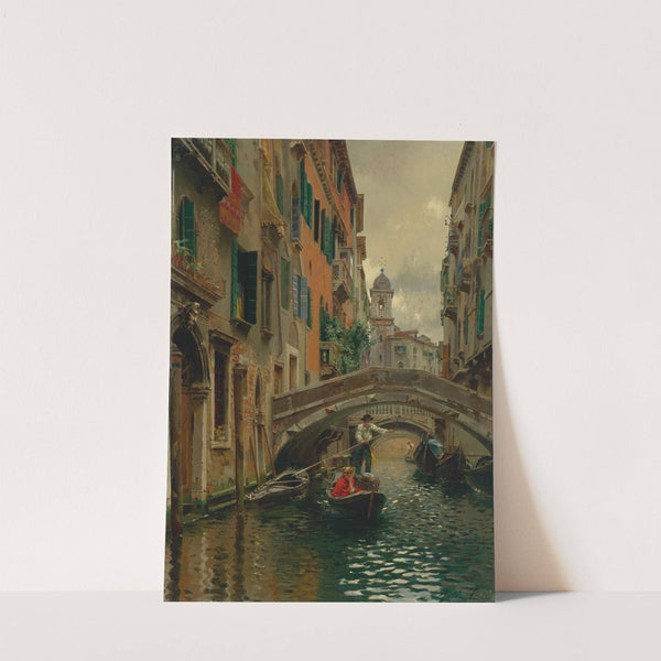 A Quiet Canal, Venice by Rubens Santoro