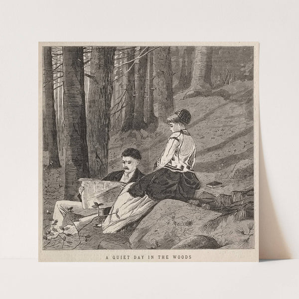 A Quiet Day in the Woods (1870) by Winslow Homer