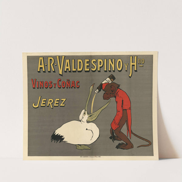 A.R. Valdespino y Hno. Vinos y coñac Jerez (1913) by Imp. F. Champenois