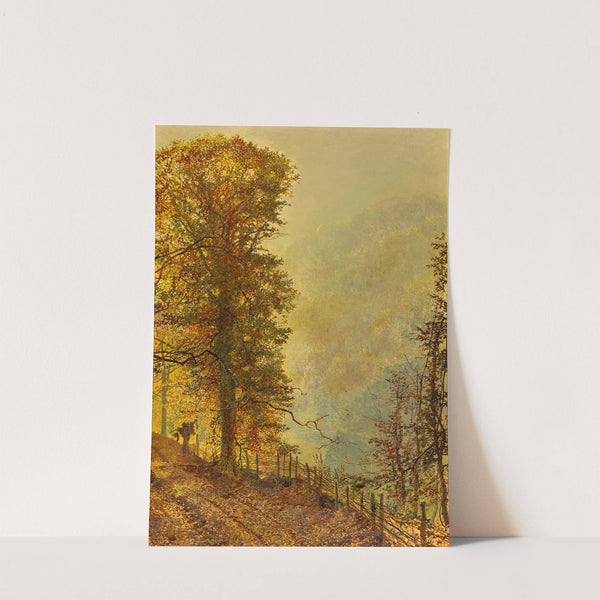 A Rabbit Hunter On A Riverside Road by John Atkinson Grimshaw