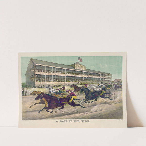 A race to the wire (1891) by John Cameron