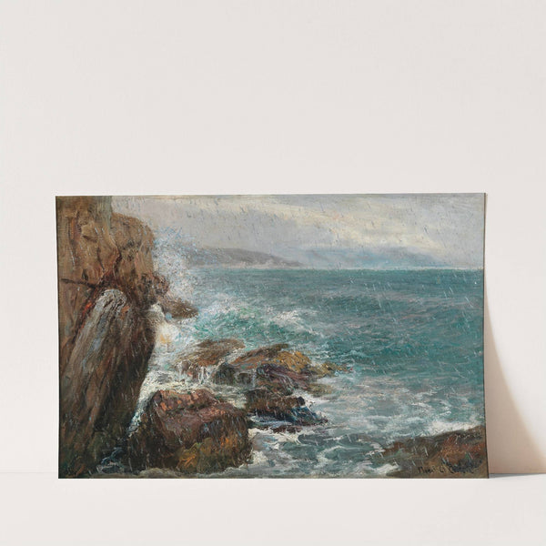 A Rainy Day on the Shore by Menci Clement Crnčić