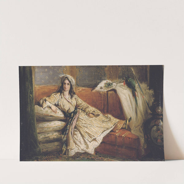 A Reclining Turkish Beauty by Alexandre Marie Colin