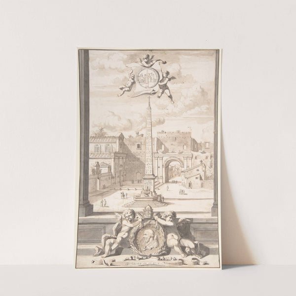 A Reconstruction of a View of the Obelisk at the Entrance of the Via Flaminia by Jan Goeree