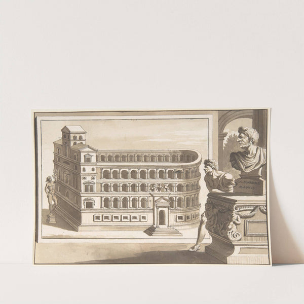 A Reconstruction of the Theatre of Pompey by Jan Goeree