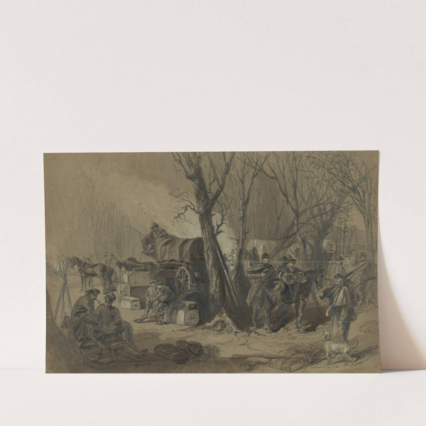 A regiment waiting for the order to march by Alfred Rudolph Waud