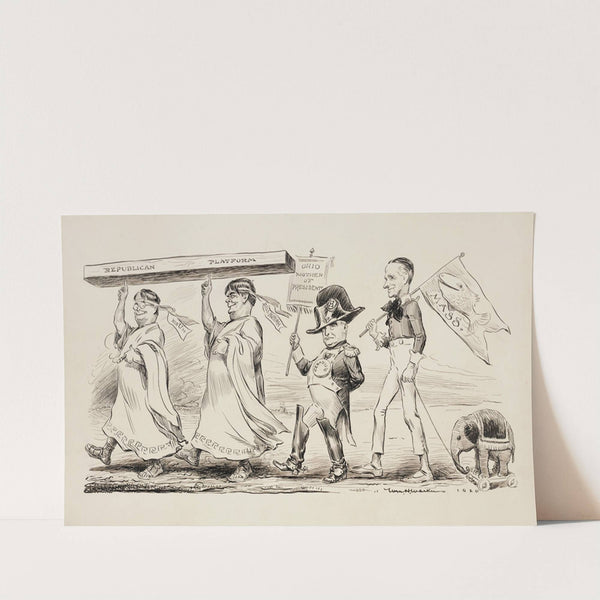 A Republican parade (1920) by William Henry Walker