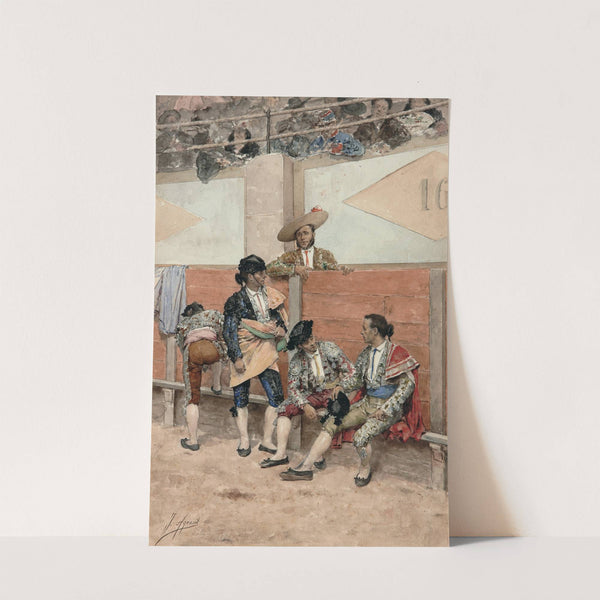 A Rest During the Bullfight by Joaquín Agrasot