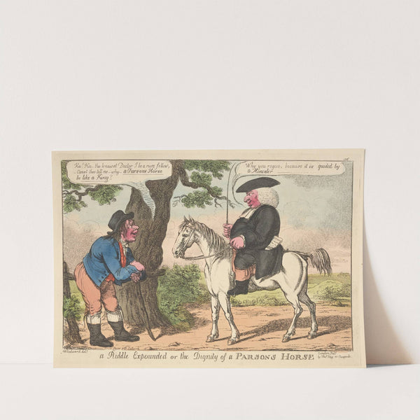 A riddle expounded or the dignity of a parson’s horse. (1807) by George Moutard Woodward
