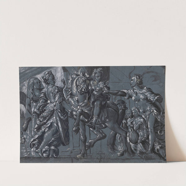 A rider at the crossroads by Tobias Stimmer