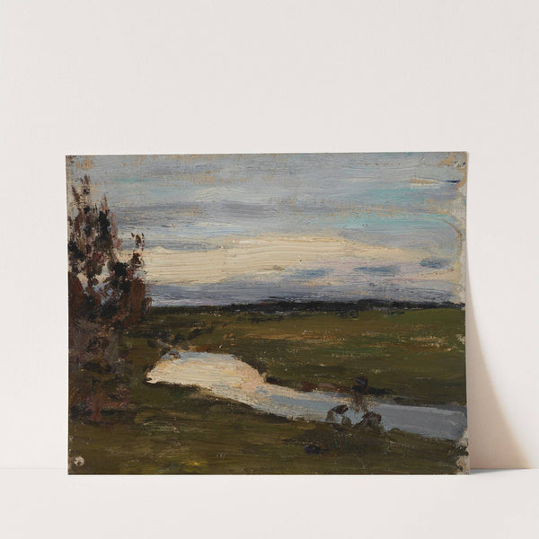 A River at the White Night by Jan Ciągliński