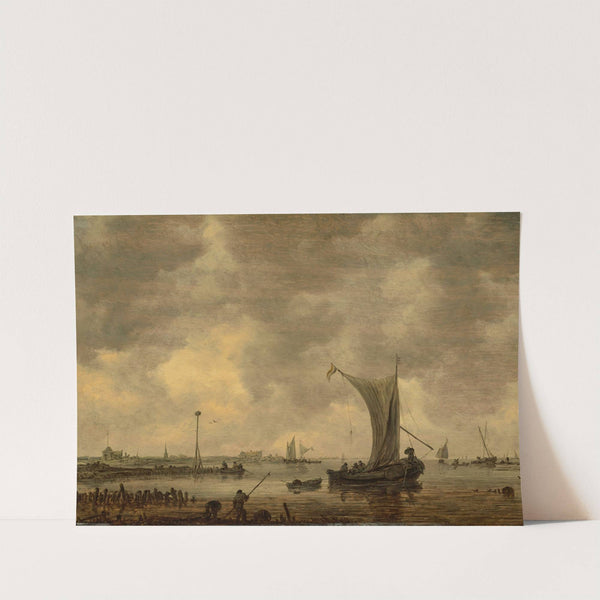 A river estuary with shipping and fishermen on the shore (1647) by Jan van Goyen