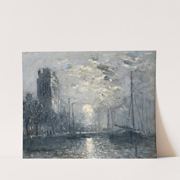 A River in Moonlight by Frank William Boggs