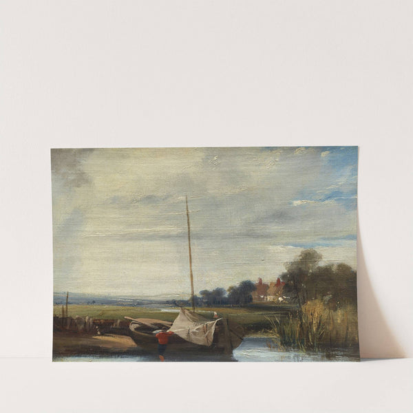 A River in Normandy by Richard Parkes Bonington
