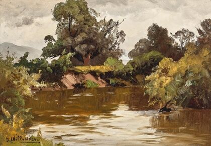 A river landscape
