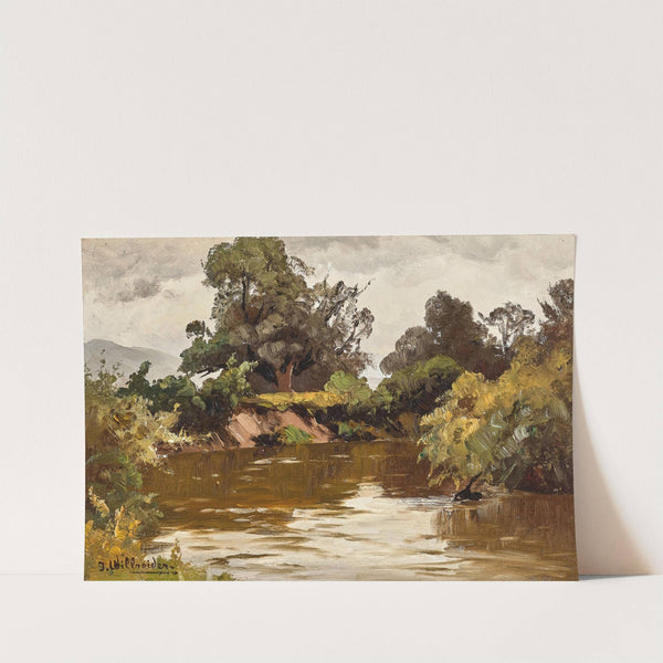 A river landscape by Josef Willroider