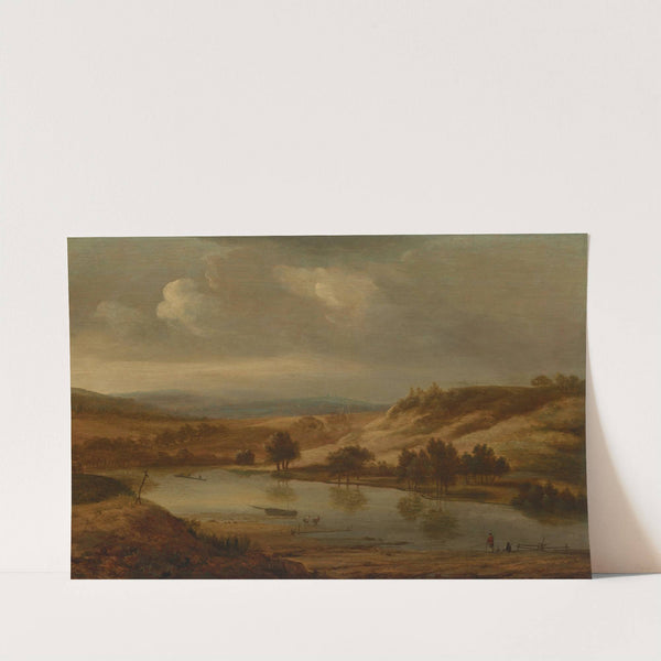 A river landscape by Jan van der Meer the Younger