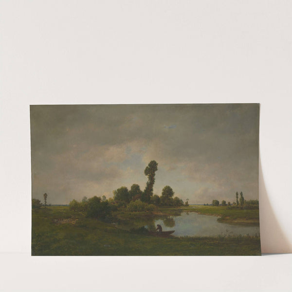 A River Landscape by Théodore Rousseau