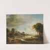 A River Landscape With Figures And Cattle by Aert van der Neer