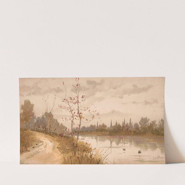 A river path (1888) by Louis Kinney Harlow