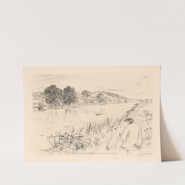 A river scene (1861) by James Abbott McNeill Whistler