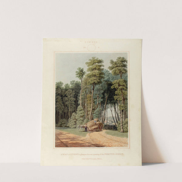 A Road Accident; a Glimpse thro’ an Opening of the Primitive Forest (1841) by William James Bennett