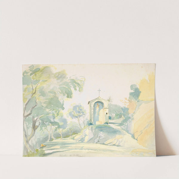 A Roadside Chapel near Tivoli (1835) by August Lucas
