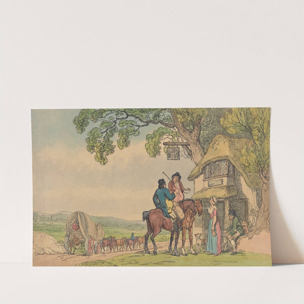 A roadside inn by Thomas Rowlandson