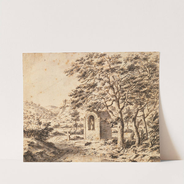 A Roadside Shrine and Cross by Valentijn Klotz