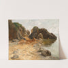A Rocky Coast near Lovrano by Adolf Kaufmann
