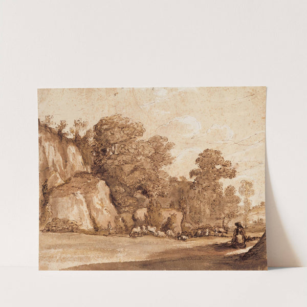 A Rocky Hillside (1635) by Claude Lorrain