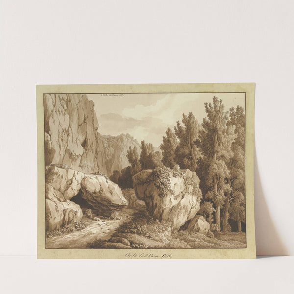 A Rocky Landscape at Civita Castellana by Jakob Philipp Hackert