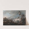 A Rocky Landscape by Jean-Baptiste Pillement