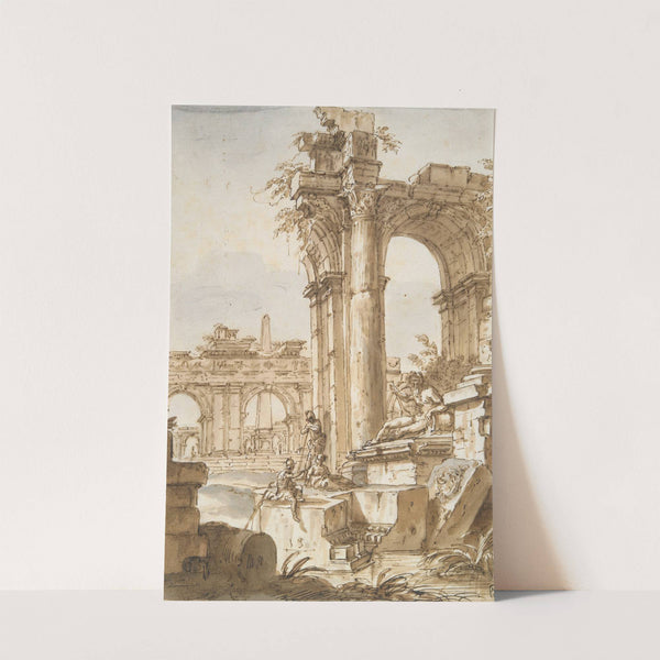 A Roman Capriccio by Giovanni Paolo Panini