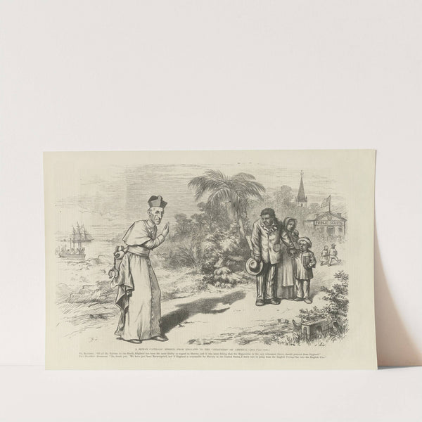A Roman Catholic mission from England to the ‘heathens’ of America (1871) by Thomas Nast