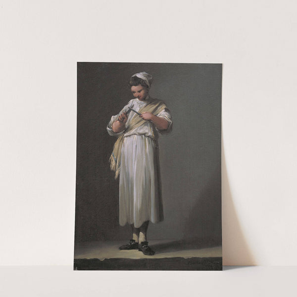 A Roman Cook´s Boy Sharpening a Knife by Jean Barbault