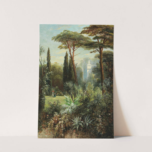 A Romantic Castle Park in the South by Franz Xaver Birkinger